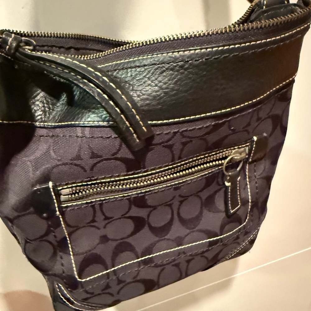 Coach Black and Gray Crossbody Bag